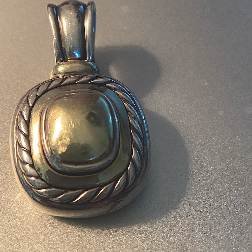 David Yurman Silver and 14 K gold enhancer